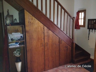 escalier et placard